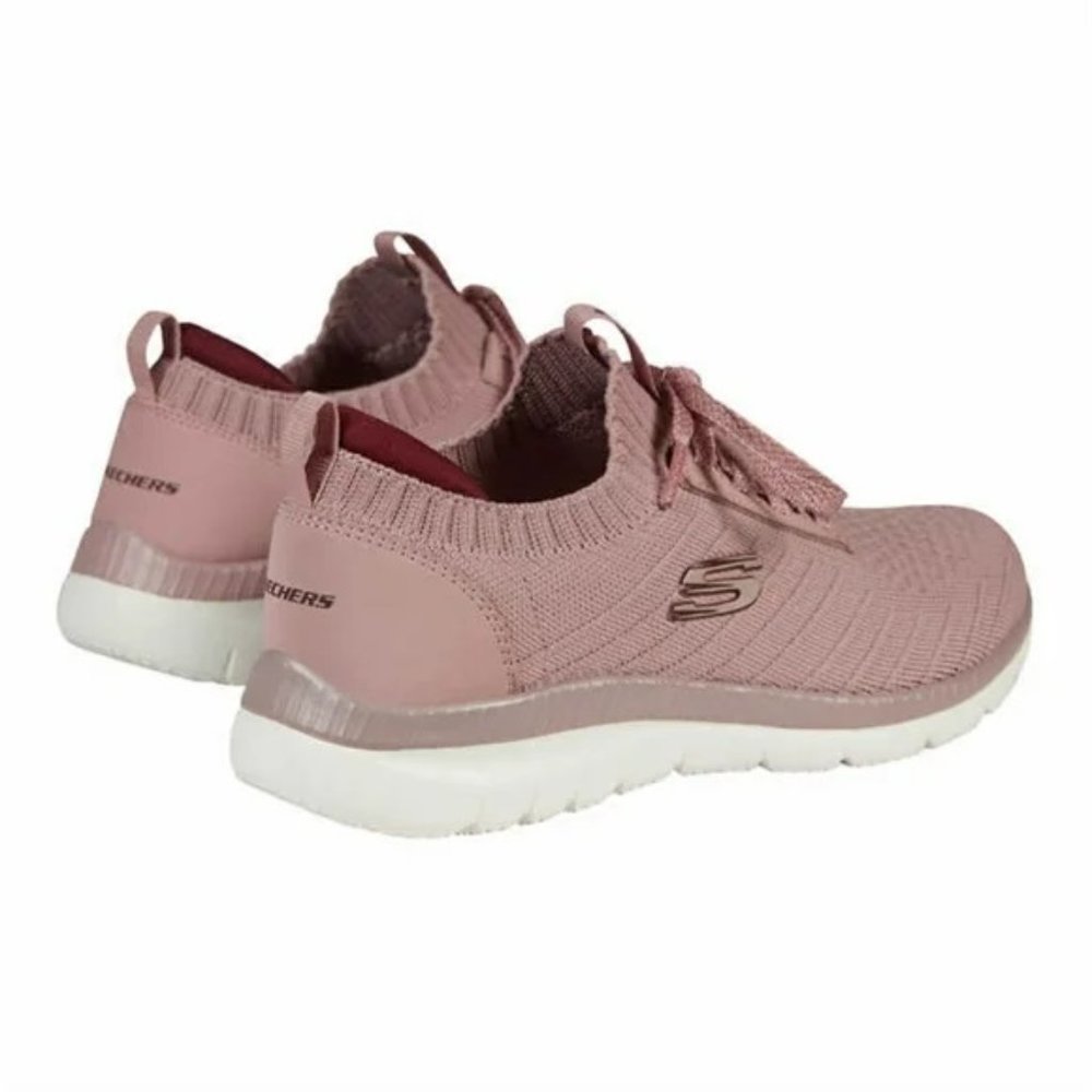 Skechers Women Bountiful Creative Running Sport Shoes--Mauve - Picture 2 of 8